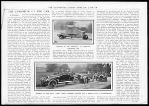 Seller image for 1915 Antique Print - MOTOR CAR Armoured Lanchester Humbers Wounded Soldiers (6) for sale by Antique Paper Company