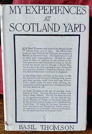 My Experiences in Scotland Yard