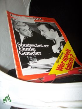 Bild des Verkufers fr 19/1974, Staatsschtzer Ehmke Genscher zum Verkauf von Antiquariat Artemis Lorenz & Lorenz GbR