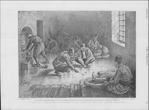 Seller image for 1896 TURKEY Constantinople Istanbul Prison Prisoners Main Hall Salon (300) for sale by Antique Paper Company