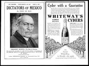 Seller image for 1914 Antique Print - LITERATURE Dictators Of Mexico John De Kay Huerta (1) for sale by Antique Paper Company