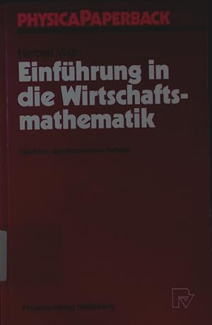Seller image for Einfhrung in die Wirtschaftsmathematik. for sale by Antiquariat Bookfarm