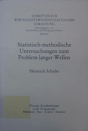 Immagine del venditore per Statistisch-methodische Untersuchungen zum Problem langer Wellen. venduto da Antiquariat Bookfarm