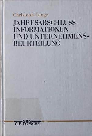 Bild des Verkufers fr Jahresabschluinformationen und Unternehmensbeurteilung. zum Verkauf von Antiquariat Bookfarm