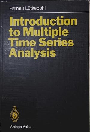 Immagine del venditore per Introduction to multiple time series analysis. venduto da Antiquariat Bookfarm