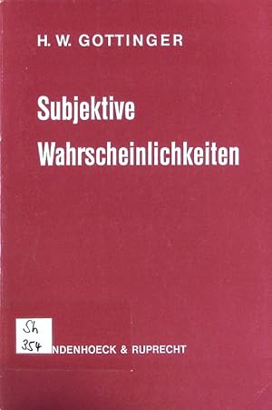 Seller image for Subjektive Wahrscheinlichkeiten. for sale by Antiquariat Bookfarm