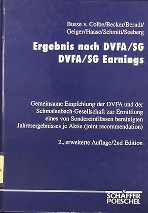 Seller image for Ergebnis nach DVFA/SG. gemeinsame Empfehlung. for sale by Antiquariat Bookfarm