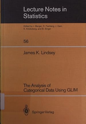 Imagen del vendedor de The analysis of categorical data using GLIM. a la venta por Antiquariat Bookfarm