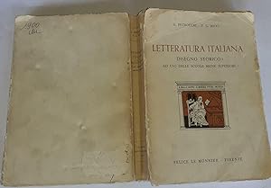 Seller image for Letteratura italiana. Disegno storico ad uso delle scuole medie superiori for sale by librisaggi