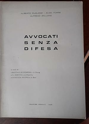 Imagen del vendedor de Avvocati senza difesa a la venta por librisaggi