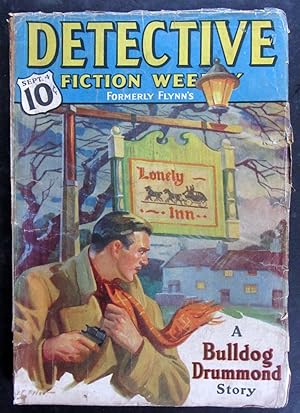 Seller image for Detective Fiction Weekly, September 4, 1937, Volume CXIII, Number 4, Bulldog Drummond Short Story, Lonely Inn for sale by Knights Rare Books (Est. 1994)