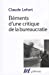 Image du vendeur pour Eléments d'une critique de la bureaucratie [FRENCH LANGUAGE - No Binding ] mis en vente par booksXpress