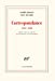 Seller image for Correspondance: (1919-1938) [FRENCH LANGUAGE - No Binding ] for sale by booksXpress