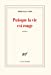 Bild des Verkufers fr Puisque la vie est rouge [FRENCH LANGUAGE - No Binding ] zum Verkauf von booksXpress