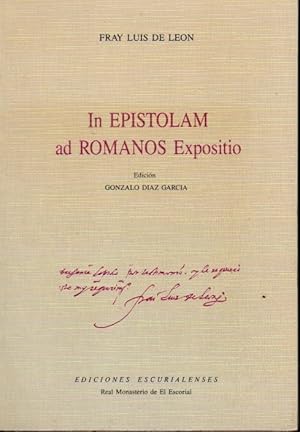 Imagen del vendedor de IN EPISTOLAM AD ROMANOS EXPOSITIO. a la venta por Librera Javier Fernndez