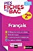 Bild des Verkufers fr Français Seconde - Programme 2021-2022 - Mes fiches pour le BAC 2de [FRENCH LANGUAGE - No Binding ] zum Verkauf von booksXpress