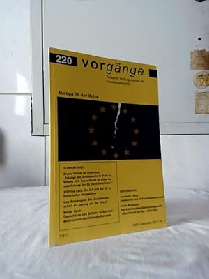 Vorgänge : Zeitschrift für Bürgerrechte und Gesellschaftspolitik. Vorgänge 220. Europa in der Kri...