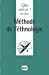 Seller image for Méthode de l'ethnologie [FRENCH LANGUAGE - No Binding ] for sale by booksXpress