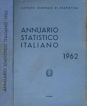 Bild des Verkufers fr Istituto centrale di statistica annuario statistico italiano 1962 zum Verkauf von Biblioteca di Babele