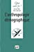 Seller image for L'Anthropologie démographique [FRENCH LANGUAGE - No Binding ] for sale by booksXpress