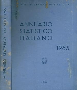 Bild des Verkufers fr Istituto centrale di statistica annuario statistico italiano 1965 zum Verkauf von Biblioteca di Babele