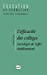 Bild des Verkufers fr L' Efficacité des collèges : Sociologie de l'effet établissement [FRENCH LANGUAGE - No Binding ] zum Verkauf von booksXpress