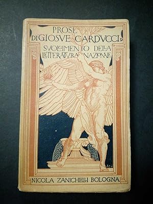 Carducci Giosue. Svolgimento della letteratura nazionale. Zanichelli. 1911