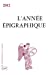 Seller image for L'Année épigraphique 2012 [FRENCH LANGUAGE - No Binding ] for sale by booksXpress