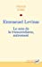 Seller image for Emmanuel Levinas. Le sens de la transcendance, autrement [FRENCH LANGUAGE - No Binding ] for sale by booksXpress