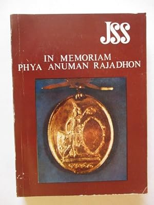 Imagen del vendedor de IN MEMORIAM PHYA ANUMAN RAJADHON: Contributions in memory of the Late President of the Siam Society a la venta por GREENSLEEVES BOOKS