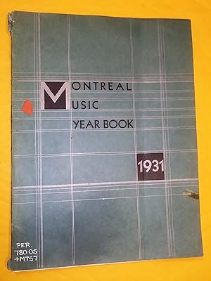 Montreal Music Year Book 1931