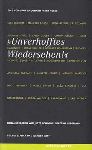 »Unverhofftes Wiedersehen!« - Eine Hommage an Johann Peter Hebel.