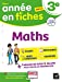 Imagen del vendedor de Maths 3e: fiches de révision collège [FRENCH LANGUAGE - No Binding ] a la venta por booksXpress