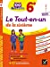 Seller image for Chouette Le Tout-en-un 6e: cahier de révision et d'entraînement dans toutes les matières [FRENCH LANGUAGE - No Binding ] for sale by booksXpress