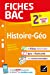 Imagen del vendedor de Fiches bac Histoire-Géographie 2de: nouveau programme de Seconde [FRENCH LANGUAGE - No Binding ] a la venta por booksXpress