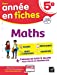 Imagen del vendedor de Maths 5e: fiches de révision collège [FRENCH LANGUAGE - No Binding ] a la venta por booksXpress