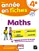 Imagen del vendedor de Maths 4e: fiches de révision collège [FRENCH LANGUAGE - No Binding ] a la venta por booksXpress