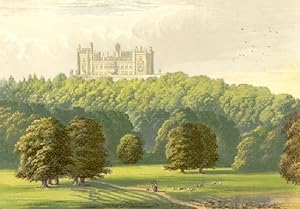 Belvoir castle 1870s Colour print