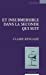 Image du vendeur pour Et insubmersible dans la seconde qui suit [FRENCH LANGUAGE - No Binding ] mis en vente par booksXpress