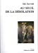 Seller image for Au seuil de la désolation [FRENCH LANGUAGE - No Binding ] for sale by booksXpress