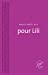 Image du vendeur pour Pour Lili [FRENCH LANGUAGE - No Binding ] mis en vente par booksXpress