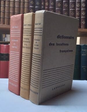 Bild des Verkufers fr Lot of three Larousse French language guides: Dictionnaire des Synonymes; Dictionnaire des Locutions Francaise; Dictionnaire des Difficultes de la Langue Francaise zum Verkauf von Structure, Verses, Agency  Books