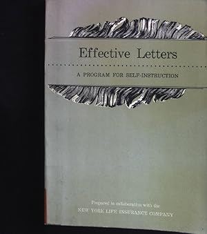 Seller image for Effective Letters: A Program for Self-Instruction. for sale by books4less (Versandantiquariat Petra Gros GmbH & Co. KG)