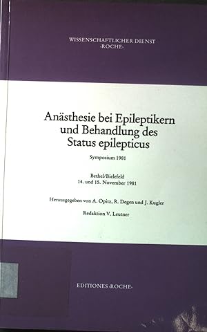 Seller image for Ansthesie bei Epileptikern und Behandlung des Status epilepticus. for sale by books4less (Versandantiquariat Petra Gros GmbH & Co. KG)