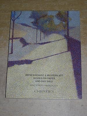 Christie's King Street Impressionist & Modern Art Works On Paper And Day Sale 1 March 2017