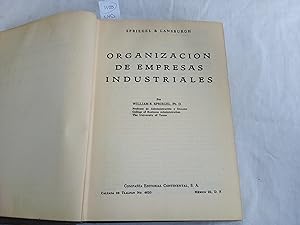 Image du vendeur pour Organizacin de empresas industriales. mis en vente par Librera "Franz Kafka" Mxico.