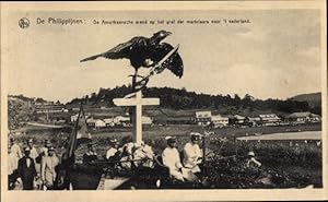 Image du vendeur pour Ansichtskarte / Postkarte Philippinen, L'Aigle americain, sur la tombe de martyr de la patrie mis en vente par akpool GmbH