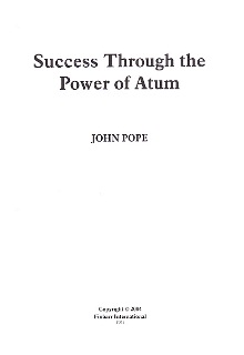 Success Through The Power Of Atum