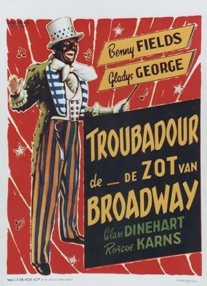 "TROUBADOUR DE BROADWAY (MINSTREL MAN)" Réalisé par Joseph H. LEWIS en 1944 avec Benny FIELDS / A...