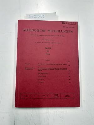 Geologische Mitteilungen - Band 11, Heft 4